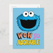 Monster aan het einde van dit artikel | Koekjesmon Briefkaart (Voorkant / Achterkant)