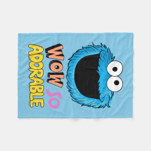 Monster aan het einde van dit artikel | Koekjesmon Fleece Deken (Voorkant (Horizontaal))