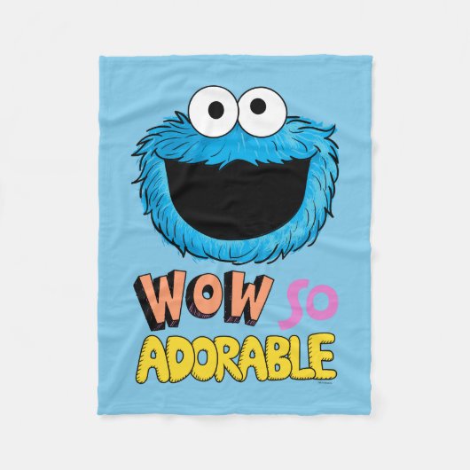 Monster aan het einde van dit artikel | Koekjesmon Fleece Deken (Voorkant)