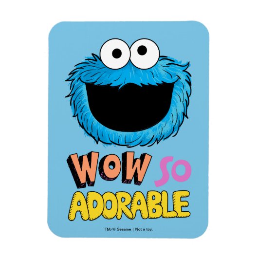 Monster aan het einde van dit artikel | Koekjesmon Magneet (Verticaal)