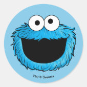 Monster aan het einde van dit artikel | Koekjesmon Ronde Sticker (Voorkant)