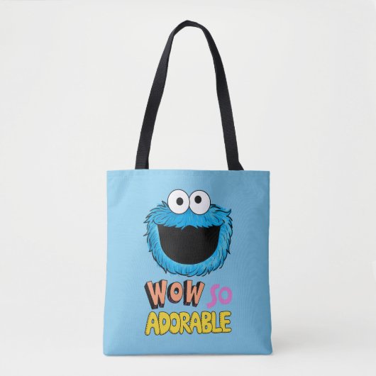 Monster aan het einde van dit artikel | Koekjesmon Tote Bag (Voorkant)
