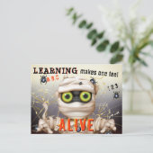 Monster alfabetisme Kinder Educatief Briefkaart (Staand voorkant)