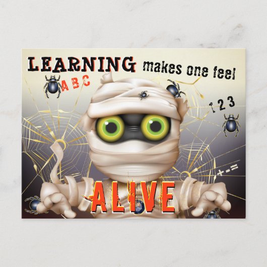 Monster alfabetisme Kinder Educatief Briefkaart (Voorkant)