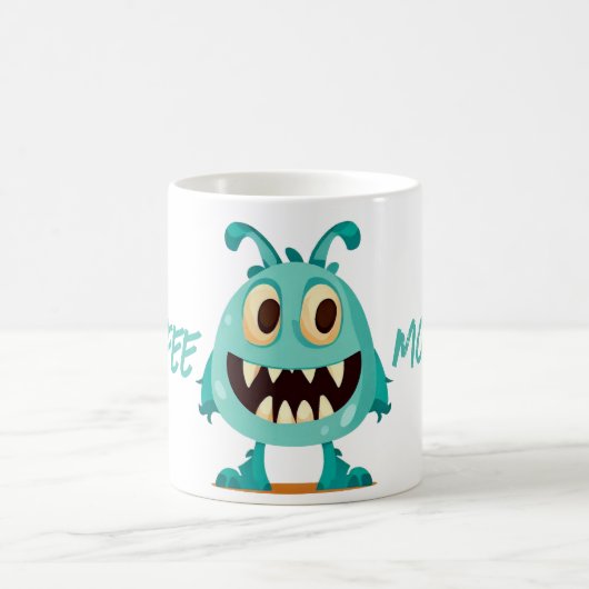 Monster/Alien/Cartoon/Blauw Koffiemok (Center)