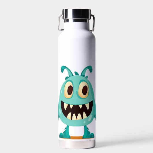 Monster/alien/cartoon Waterfles (Voorkant)