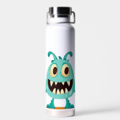 Monster/alien/cartoon Waterfles (Achterkant)