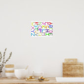 Monster Alphabet Poster (Keuken)