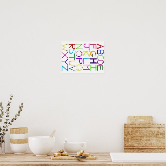 Monster Alphabet Poster (Keuken)