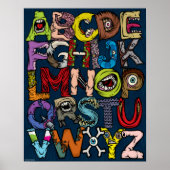 Monster Alphabet Poster (Voorkant)