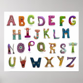Monster Alphabet Poster (Voorkant)