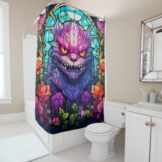 Monster Art Douchegordijn (In situ)