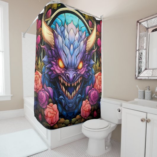 Monster Art Douchegordijn (In situ)