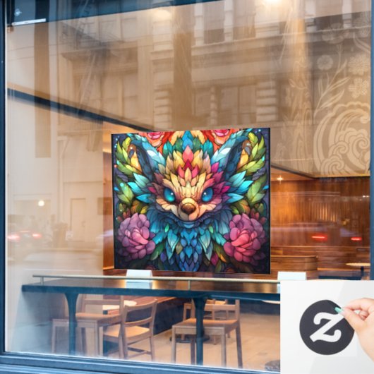 Monster Art Window Cling Raamsticker (Cafe Raam)