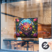 Monster Art Window Cling Raamsticker (Cafe Raam)