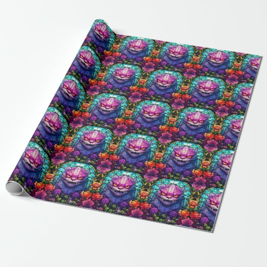 Monster Art Wrapping Paper Cadeaupapier (Uitgerold)