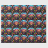 Monster Art Wrapping Paper Cadeaupapier (Vlak)