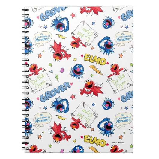 Monster at the End of This Story Pattern Notitieboek (Voorkant)