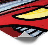 Monster auto: Abstract kinderachtig patroon Poster (Hoek)