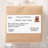 Monster Away Spray Labels Groot (Insitu)