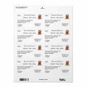 Monster Away Spray Labels Groot (Full Sheet)