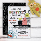 Monster Baby shower Uitnodiging