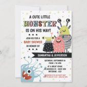 Monster Baby shower Uitnodiging (Voorkant)