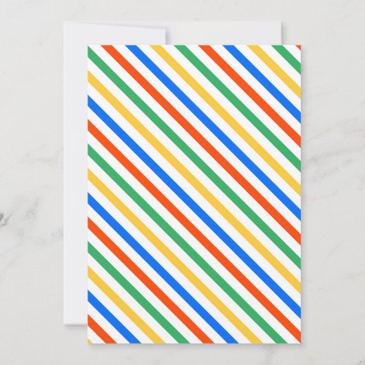 Monster baby shower verjaardagsuitnodiging kaart (Achterkant)