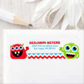 Monster Bash Birthday Party Etiket (Insitu)