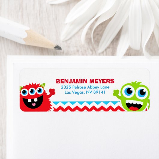 Monster Bash Birthday Party Etiket (Insitu)