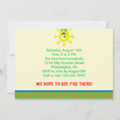 Monster Bash Birthday Party Invitation Kaart (Achterkant)