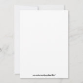 Monster Bash Birthday Party Kaart (Achterkant)