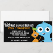 Monster Bash Birthday Party Kaart (Voorkant / Achterkant)