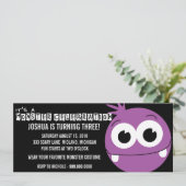 Monster Bash Birthday Party Kaart (Staand voorkant)