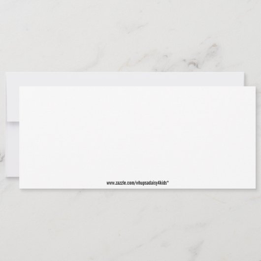 Monster Bash Birthday Party Kaart (Achterkant)