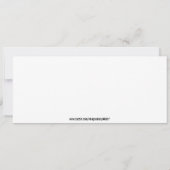 Monster Bash Birthday Party Kaart (Achterkant)