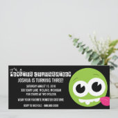 Monster Bash Birthday Party Kaart (Staand voorkant)