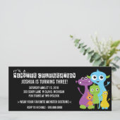 Monster Bash Birthday Party Kaart (Staand voorkant)