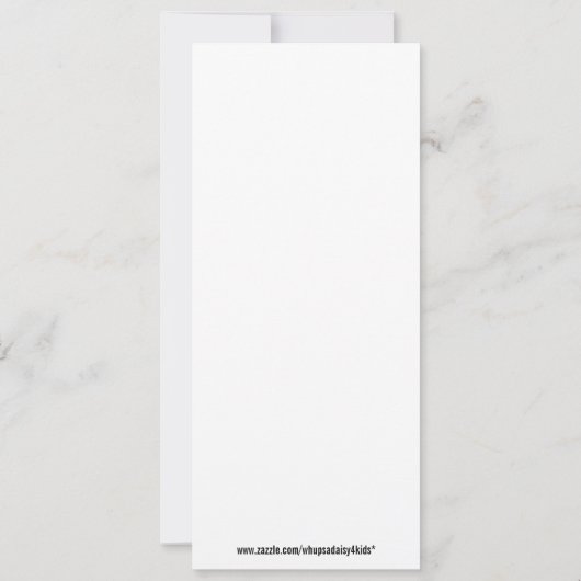 Monster Bash Birthday Party Kaart (Achterkant)