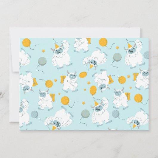 Monster Bash! Duotone verjaardagsuitnodiging Kaart (Achterkant)