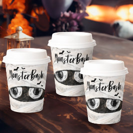 Monster Bash Fun Spooky Mummy Halloween Party Papieren Bekers