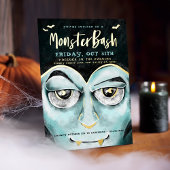Monster Bash Fun Spooky Vampier Halloween Party Folie Uitnodiging