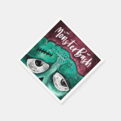 Monster Bash Fun Spooky Zombie Halloween Party Servet (Hoek)