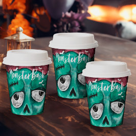 Monster Bash Fun Zombie Vampier Halloween Party Papieren Bekers