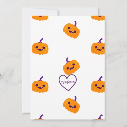 Monster Bash, Halloween birthday Kaart (Achterkant)