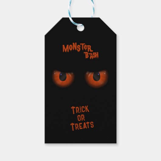 Monster Bash Halloween Cadeaulabel (Voorkant)