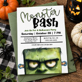 Monster Bash Halloween-feest Kaart