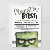 Monster Bash Halloween-feest Kaart (Voorkant)