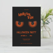 Monster Bash Halloween Kaart (Staand voorkant)