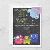 Monster Bash Halloween Party Gepersonaliseerd Kaart (Voorkant)